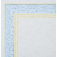 Сертификат-бумага А4 Attache 50 шт/уп двойная рамка бирюза + оранжевая ID11