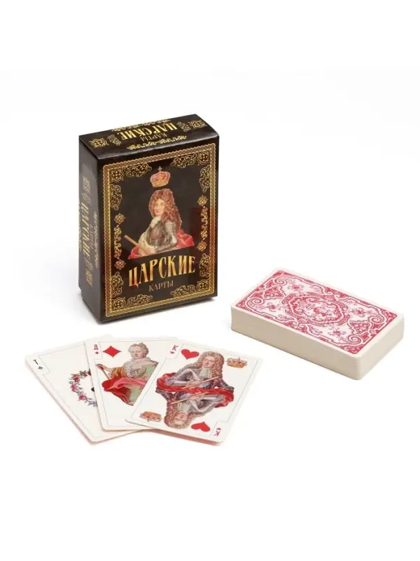 Карты игральные подарочные &laquo;Царские&raquo;, премиум, 36 шт., карта 8.4&times;5.4 см, картон 270 г