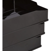 Лоток горизонтальный черный, ОФ 444