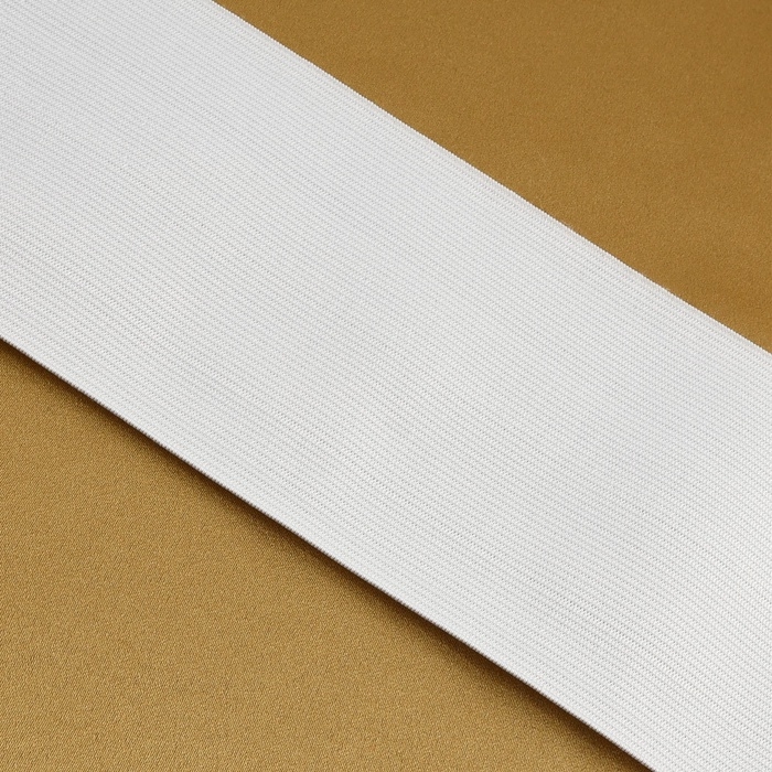 Резинка вязаная, 100 мм, 40 ± 2 м, цвет белый Резинка вязаная, 100 мм, 40 ± 2 м, цвет белый