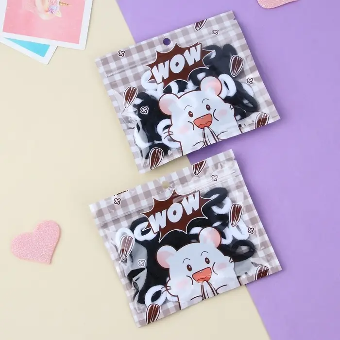 Резинка для волос  Резинка для волос "Хорошие пожелания" (набор 50 шт) мышка, 2 см, микс