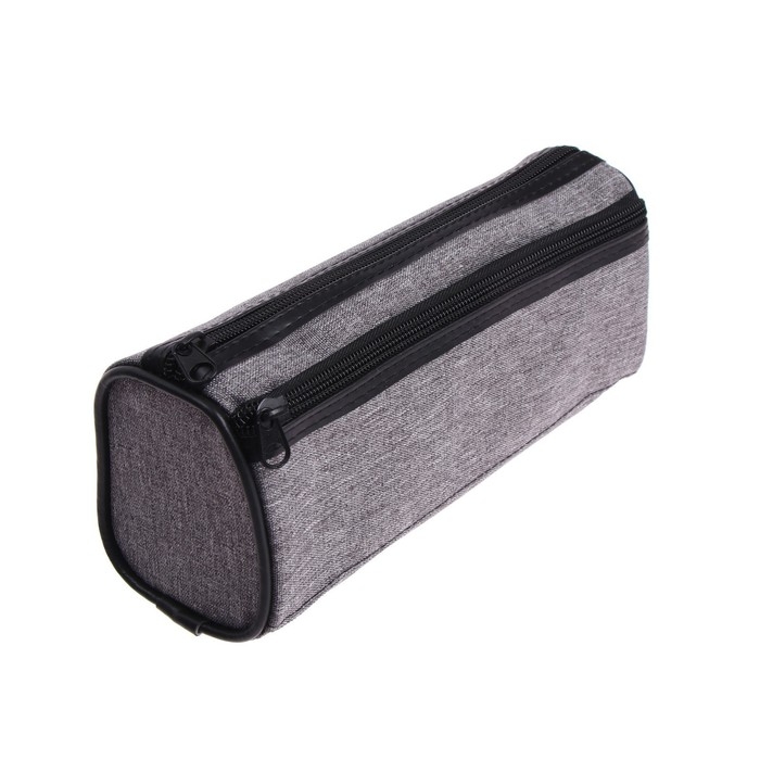 Пенал школьный на молнии Пенал школьный на молнии "Джинс", 2 отделения, МИКС