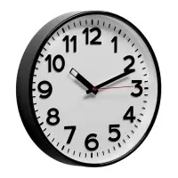 Часы настенные классические, d=30.5 см, объёмные цифры, от батарейки 1&times;АА