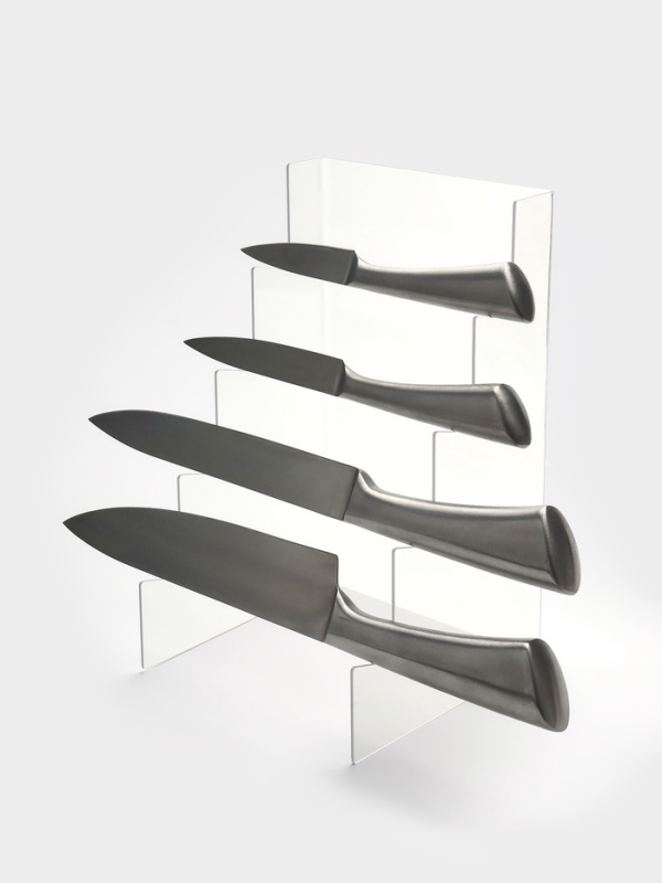 Подставка под ножи 15*15*25 см, 4 места, оргстекло 2 мм, прозрачный, В ЗАЩИТНОЙ ПЛЁНКЕ Подставка под ножи 15*15*25 см, 4 места, оргстекло 2 мм, прозрачный, В ЗАЩИТНОЙ ПЛЁНКЕ