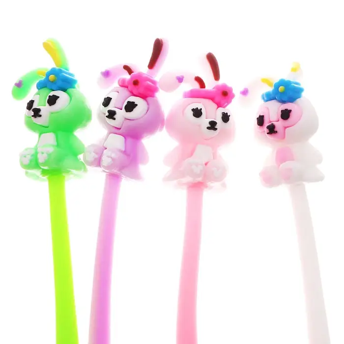 Ручка - прикол гелевая «Зайчик», синий стержень, МИКС Ручка - прикол гелевая «Зайчик», синий стержень, МИКС