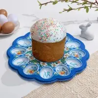 Пасхальная подставка «Ангел», на 12 яиц и кулич Пасхальная подставка «Ангел», на 12 яиц и кулич