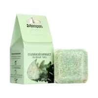 Соляной брикет куб &laquo;Хвойный микс&raquo; 200 г &laquo;Добропаровъ&raquo; пихта, сосна, ель