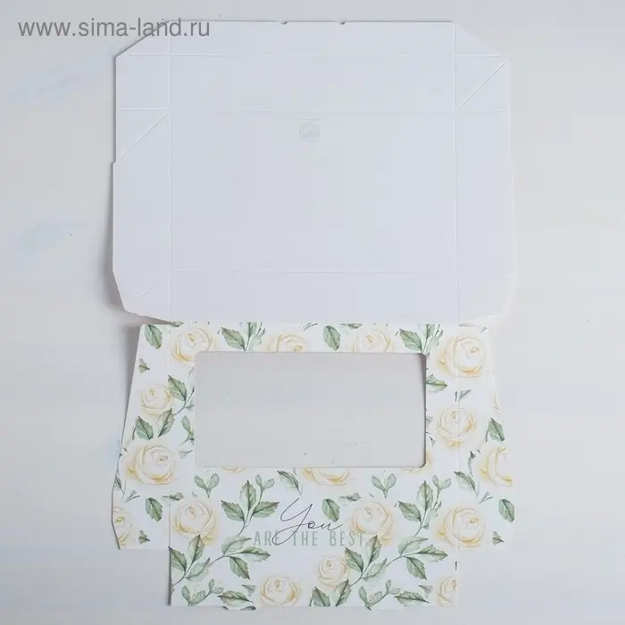 Кондитерская упаковка, коробка с ламинацией «Flowers», 20 х 12 х 4 см Кондитерская упаковка, коробка с ламинацией «Flowers», 20 х 12 х 4 см