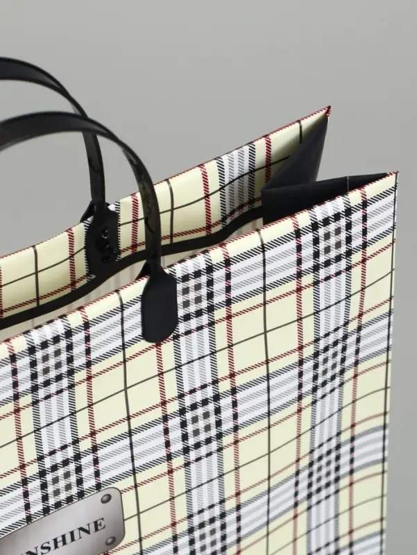 Пакет &laquo;Серый в клетку&raquo;, мягкий пластик, 29&times;30 см, 100 мкм