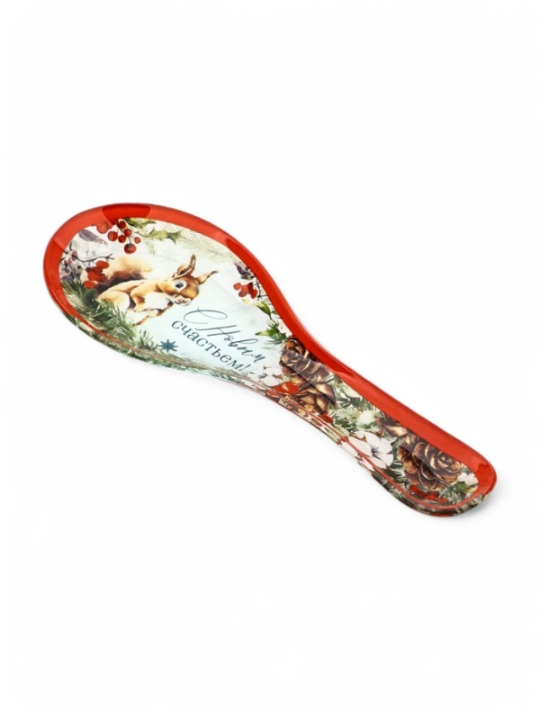 Набор Набор "С новым счастьем!", подставка под ложку, лопатка