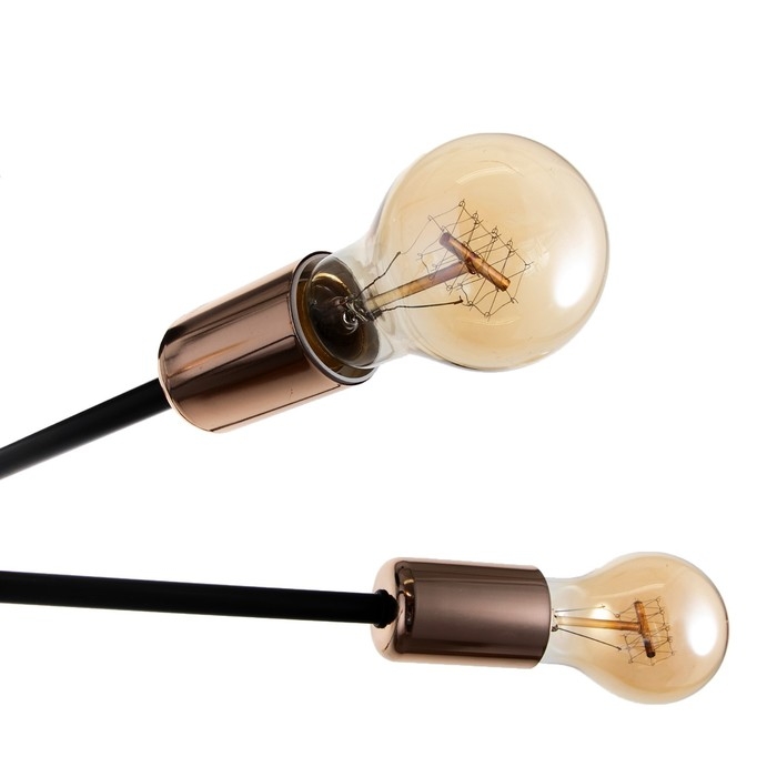 Люстра 2232/6 E27 40Вт черно-золотой 60х60х21 см BayerLux