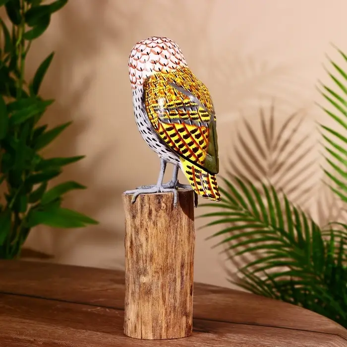 Сувенир "Филин" албезия 13х8х27 см