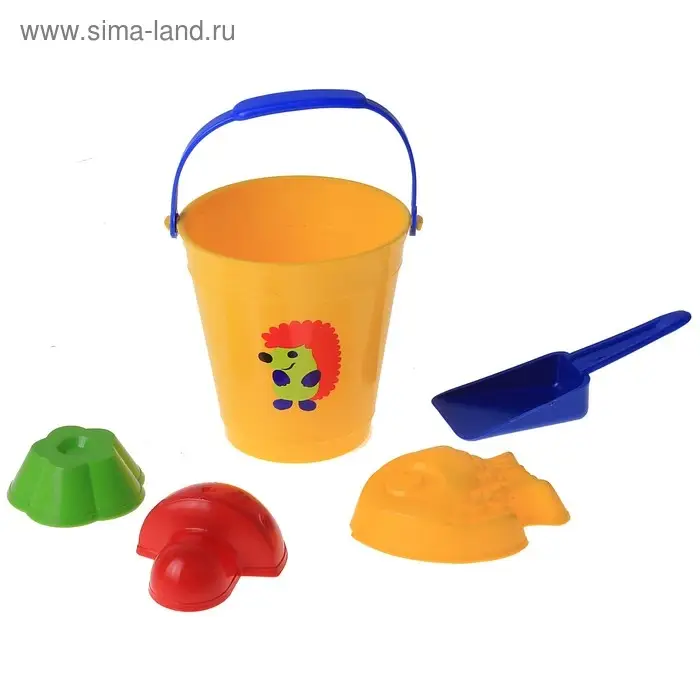Песочный набор в ведре "Солнышко" 6 предметов