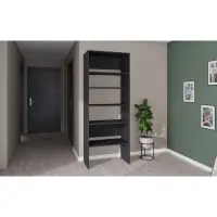 Модульная Гардеробная система Модус вешалка 2,09х0,8х0,42 графит