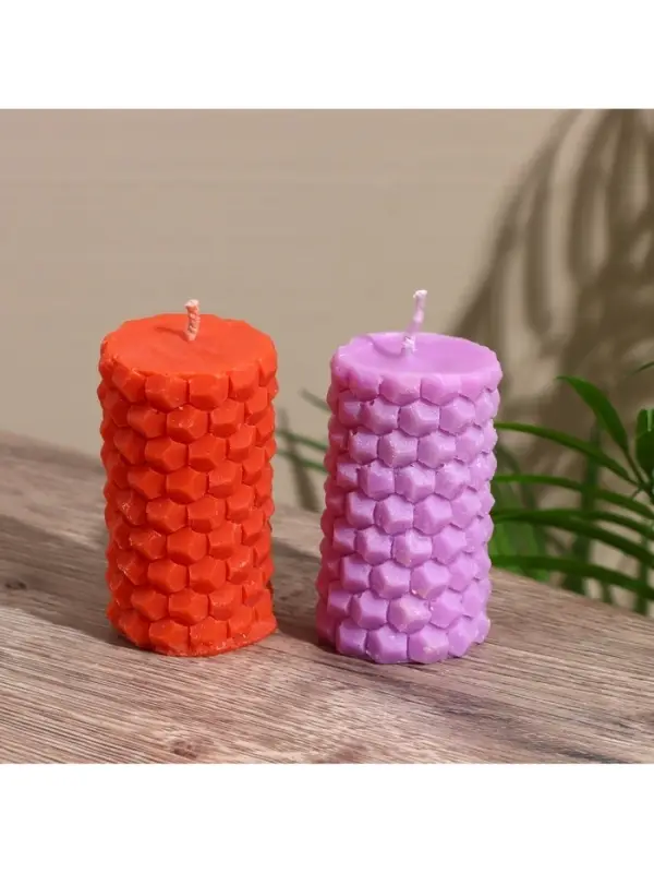 Свеча "Соты" 5х5х8 см, соевый воск