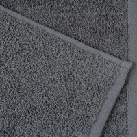 Набор полотенец махровых без бордюр 440 г/м2, 50х90 т.сер, 5шт