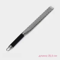 Тёрка для сыра Venus, 35.5&times;8 см, с ручкой, нержавеющая сталь, чёрная