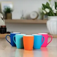 Кружка Good Morning с покрытием софт-тач, бирюзовая