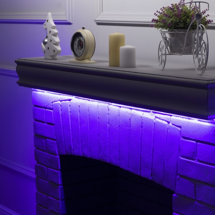 Комплект светодиодной ленты Luazon Lighting 5 м, IP65, SMD2835, 54 LED/м, 12 В, RGB Комплект светодиодной ленты Luazon Lighting 5 м, IP65, SMD2835, 54 LED/м, 12 В, RGB