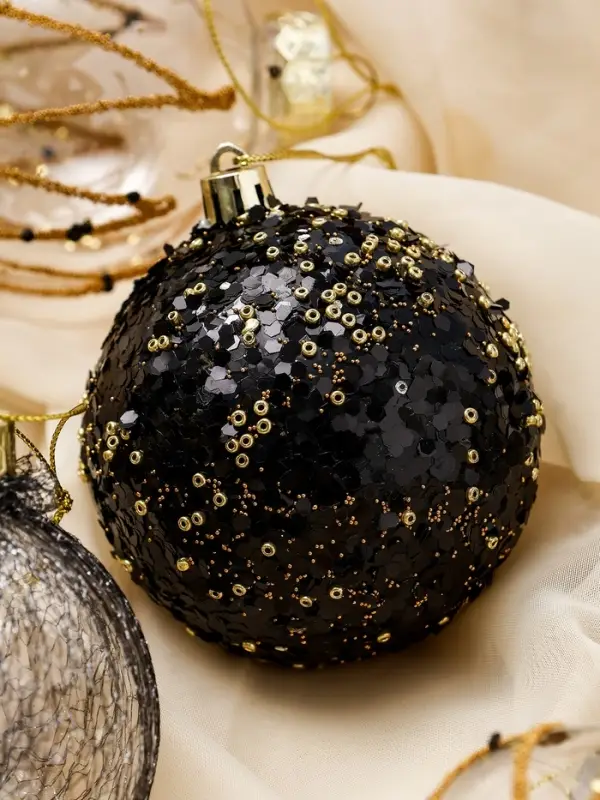 Набор шаров пластик d-8 см, 9 шт Набор шаров пластик d-8 см, 9 шт "Шаннен" созвездие