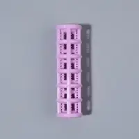 Бигуди с фиксатором, d=1 см, 5.5 см, 6 шт., фиолетовые