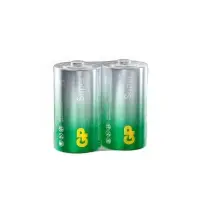 Батарейка алкалиновая GP Super, D, LR20-2BL, 1.5 В, спайка, 2 шт.