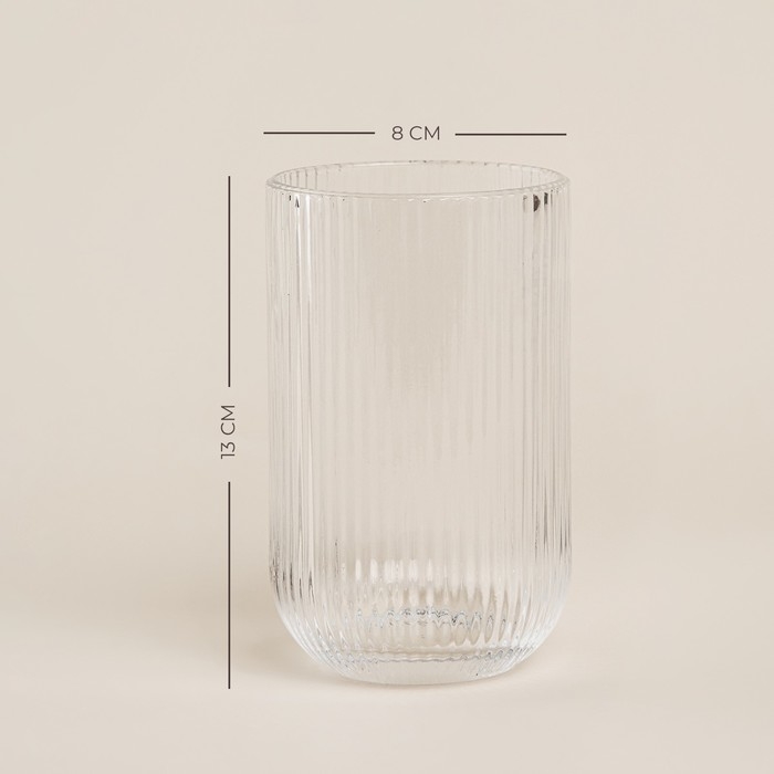 Набор стаканов стеклянный SL Home «Модерн», 400 мл, 8×13 см, цвет прозрачный Набор стаканов стеклянный SL Home «Модерн», 400 мл, 8×13 см, цвет прозрачный