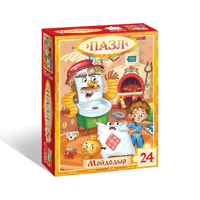Пазл Пазл "Мойдодыр", Корней Чуковский, 24 элемента