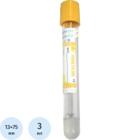 Вакуумные пробирки с гелем и активат свертывания: 3 мл, 13х75 мм уп/100шт