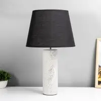 Лампа настольная RISALUX &laquo;Бату&raquo;, E14, 40 Вт, серая, 28&times;28&times;40 см