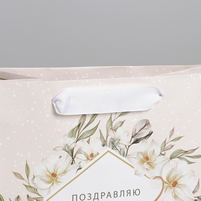 Пакет подарочный ламинированный, упаковка, «Нюд», MS 18 х 23 х 10 см