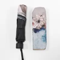 Зонт механический &laquo;Вдохновение&raquo;, эпонж, 4 сложения, 8 спиц, R=48/55 см, d=96 см, МИКС