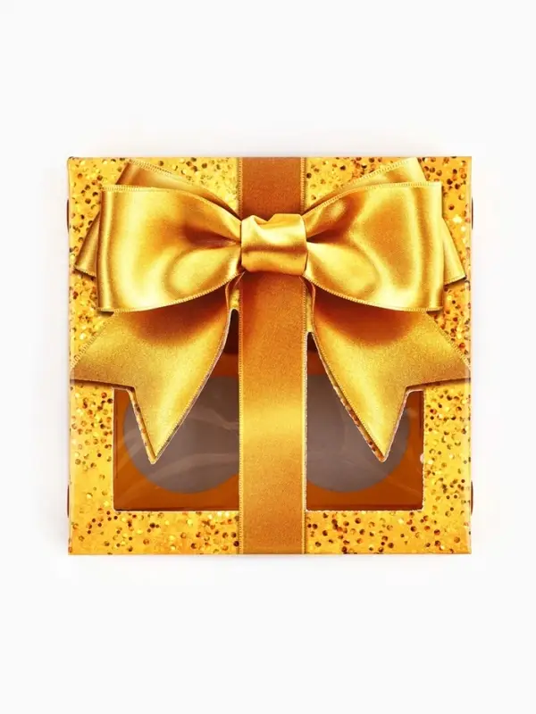 Коробка под 4 конфеты со скретч-слоем &laquo;Бант&raquo;, 10.5&times;10.5&times;3.5 см