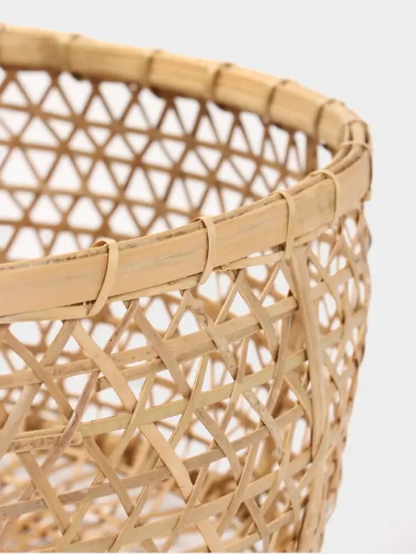 Корзина плетёная &laquo;Клоус&raquo;, 36&times;36&times;14 см, бамбук, светлая