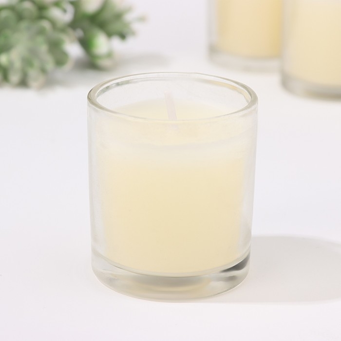 Набор свечей ароматических в стакане  Набор свечей ароматических в стакане "Гардения жасминовидная", 12 шт, 4,5х5 см