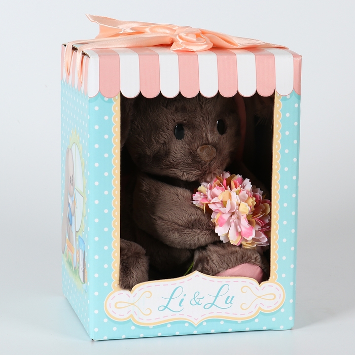 Мягкая игрушка «Li с цветами», заяц, 25 см Мягкая игрушка «Li с цветами», заяц, 25 см