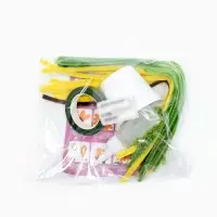 Набор для творчества цветы из пушистой проволоки в горшке, желтый  цветок