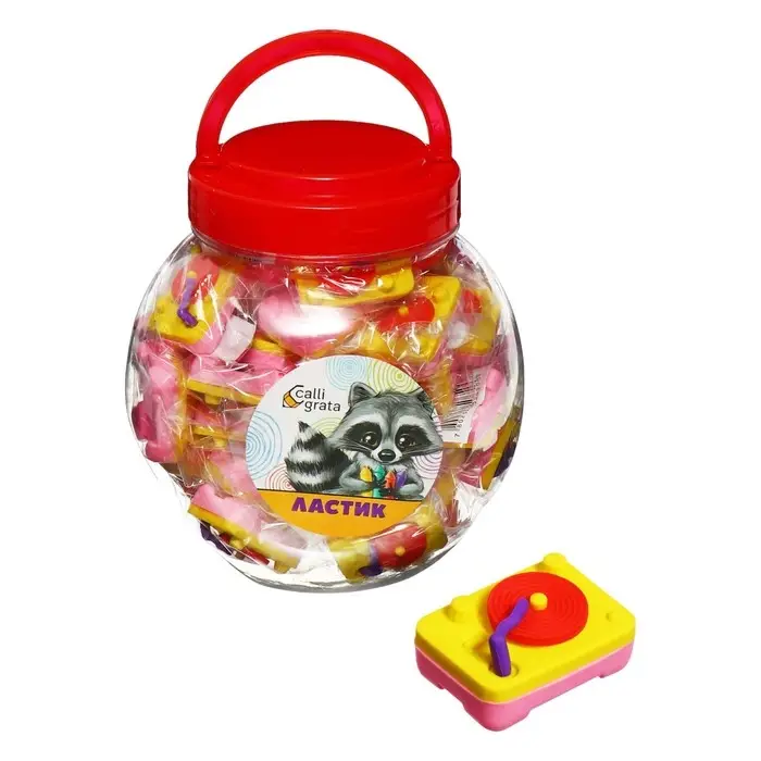 Ластик фигурный сборный Ластик фигурный сборный "Проигрыватель"