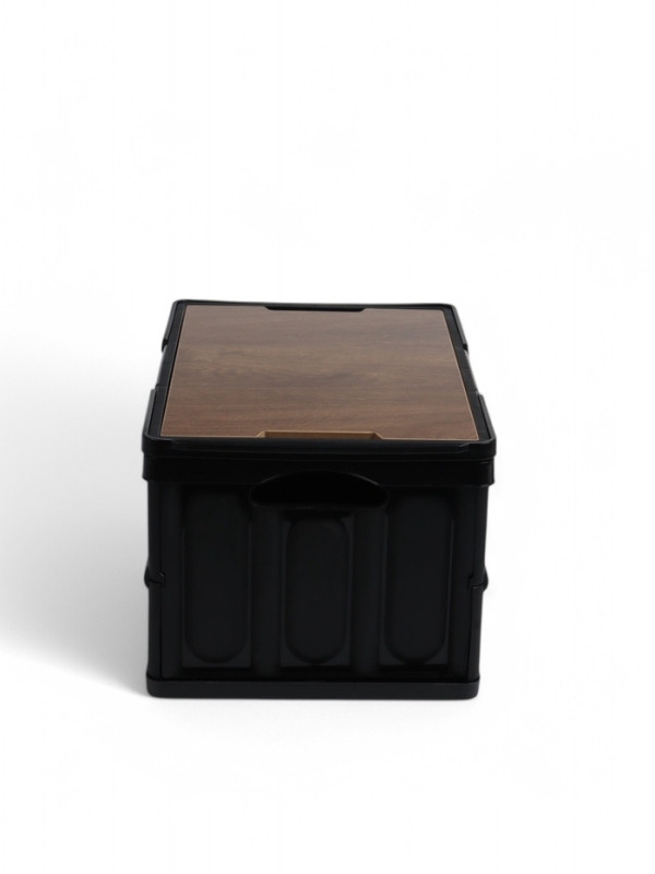 Стол - корзина Maclay 2 в 1, складной, 30 л, 43,5 х 30 х 24/6 см, черный