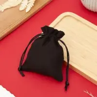 Мешочек подарочный «Хлопок», 10×12 см, чёрный