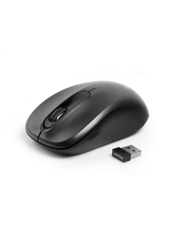Мышь беспроводная Smartbuy ONE 378, 3 кнопки, 1600 dpi, USB, от батарейки 1хАА, чёрная
