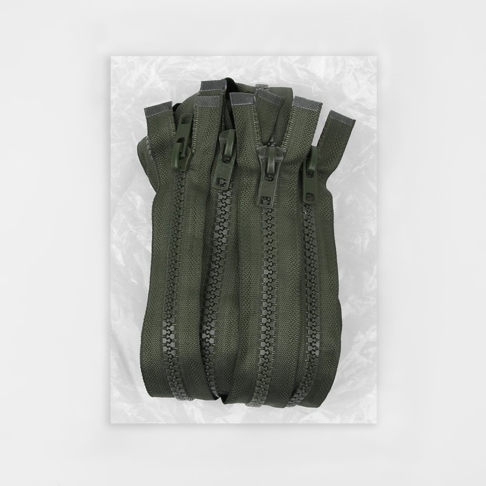 Молния «Трактор», №8, разъёмная, замок автомат, 80 см, цвет хаки, цена за 1 штуку Молния «Трактор», №8, разъёмная, замок автомат, 80 см, цвет хаки, цена за 1 штуку