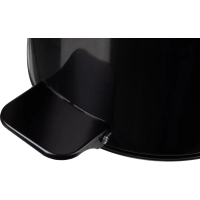 Ведро мусорное с педалью 20л стальное, черное, 250х400мм