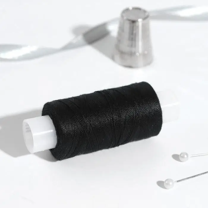 Нитки 45ЛЛ, 200 м, цвет чёрный №115, цена за 1 штуку Нитки 45ЛЛ, 200 м, цвет чёрный №115, цена за 1 штуку