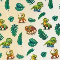 Бумага упаковочная глянцевая &laquo;Динозаврики&raquo;, 70 х 100 см