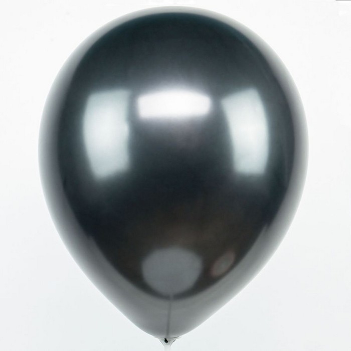 Шар латексный 5 Шар латексный 5" чёрный, металлик, набор 50 шт.