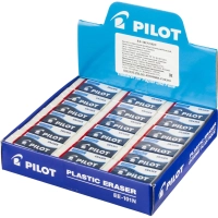 Ластик PILOT EE101 винил, карт.держатель, белый, Япония, 42х19х12мм EE101