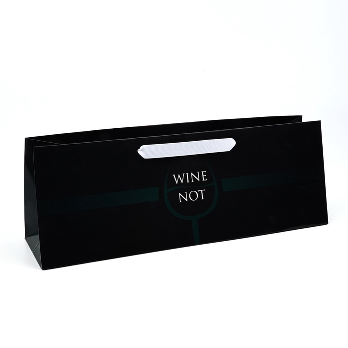 Пакет под бутылку горизонтальный «Вино», 36 × 10 × 13 см