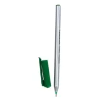 Ручка шариковая Pensan. Triball, зелёный стержень, игольчатый узел 1 мм, на масляной основе, треугольный корпус