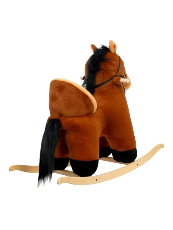 Качалка &laquo;Лошадка&raquo;, со спинкой, коричневая